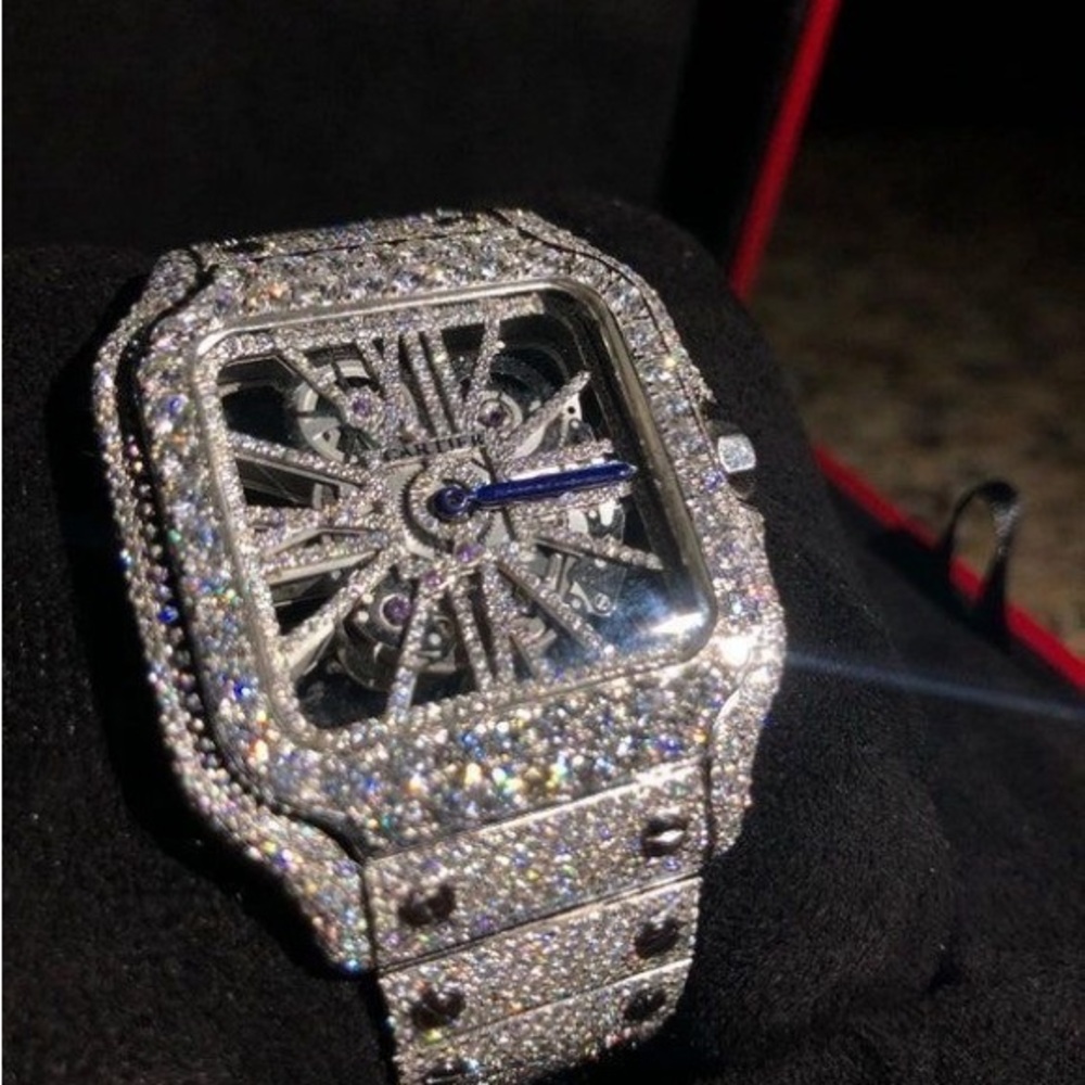 Cartier Silver and Blue Men's Watch